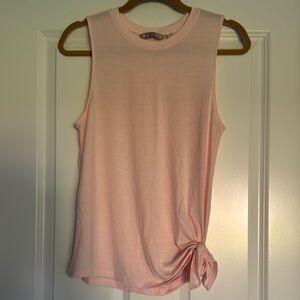 Athleta Pink Sleeveless Tank Top Tee with a Side Tie  Medium